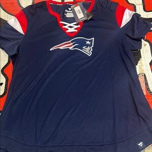 Fanatics Women's Navy Blue Patriots Top